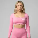PR-Slayer | Hyper Pink Long Sleeve Crop