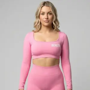 PR-Slayer | Hyper Pink Long Sleeve Crop