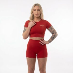 PR-Slayer | BPM Red Cropped T-Shirt