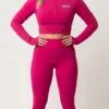 Velocity Pink Workout Set | Pink Seamless Leggings