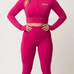Velocity Pink Workout Set | Pink Seamless Leggings
